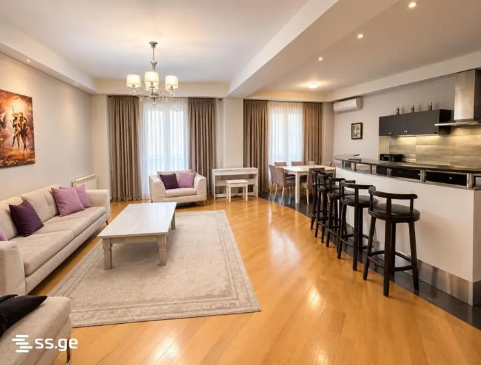 Spacious 3-room apartment in Vake, $1000/month