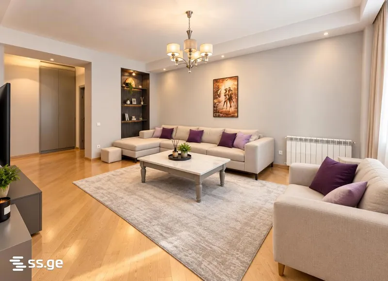 Spacious 3-room apartment in Vake, $1000/month
