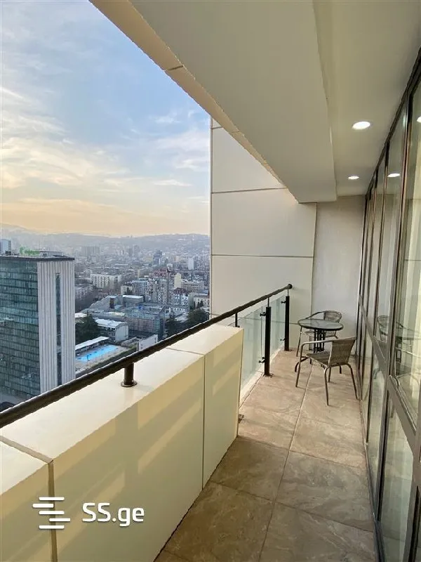 Elite 2-room apartment on 22nd floor in Saburtalo, $1500/month