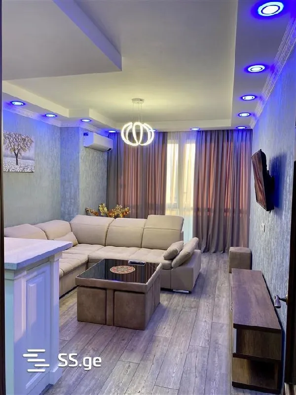 Elite 2-room apartment on 22nd floor in Saburtalo, $1500/month